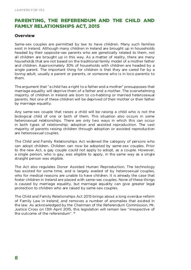 marriage equality argument essay